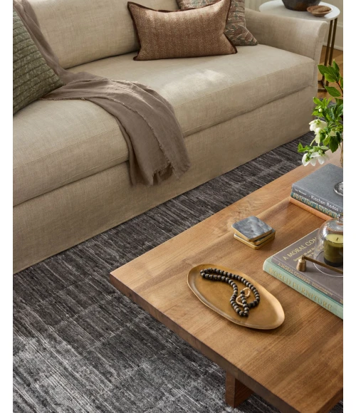 Jean Stoffer x Loloi Daniel Slate DAN-01 5ft.-6in. X 8ft.-6in. Rect. Rug