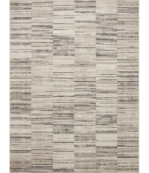 Loloi II Darby Charcoal / Sand 4'-0" x 6'-0" Accent Rug