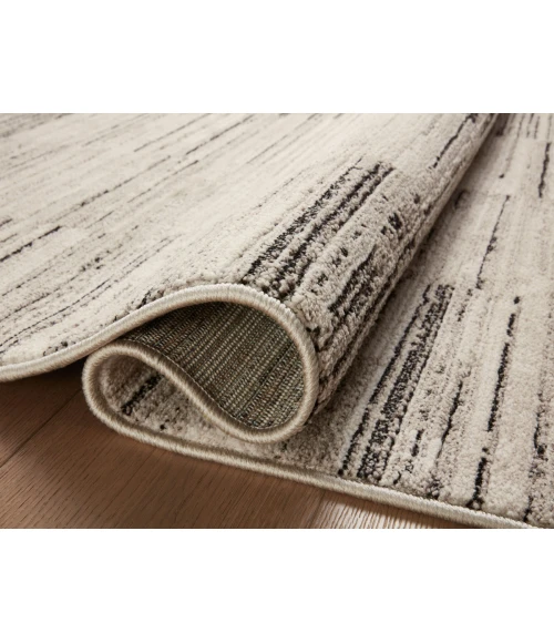 Loloi II Darby Charcoal / Sand 4'-0" x 6'-0" Accent Rug