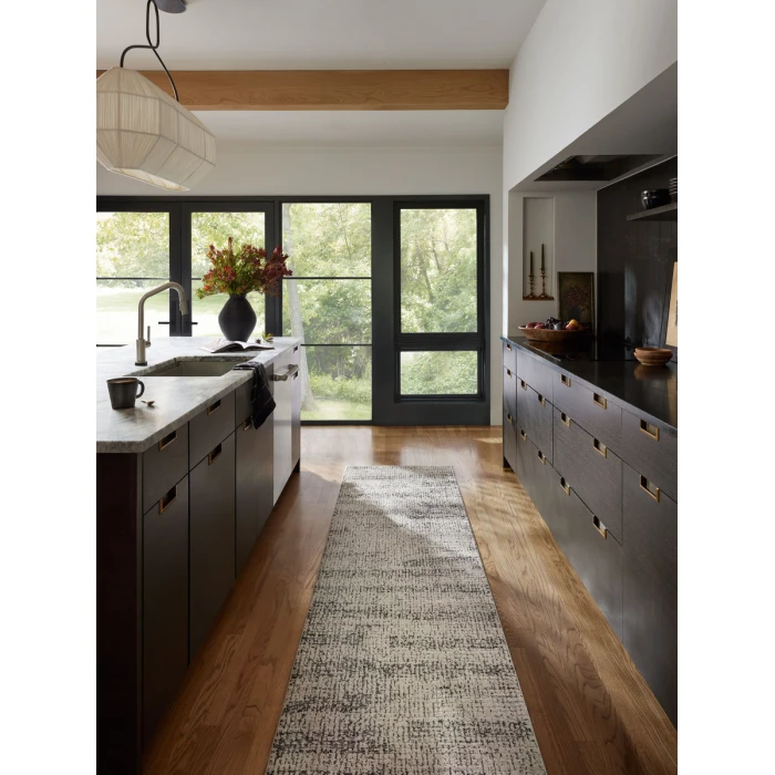 Loloi Darby Oatmeal / Charcoal DAR-02 2 ft. 7 in. X 12 ft. Rectangle Rug