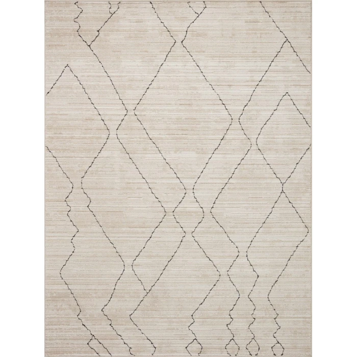 Loloi II Darby Sand / Charcoal 2'-7" x 8'-0" Runner Rug