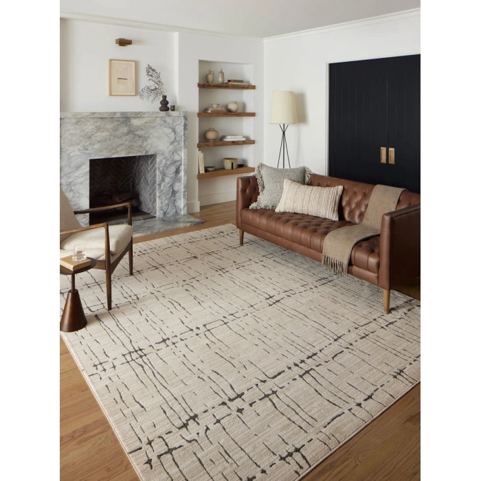 Loloi Darby Sand / Dk. Grey DAR-06 5 ft. 3 in. X 7 ft. 6 in. Rectangle Rug