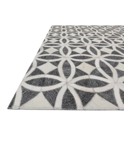 Loloi Dorado DB-06 GRAPHITE / IVORY Area Rug 5 ft. 0 in. X 7 ft. 6 in. Rectangle