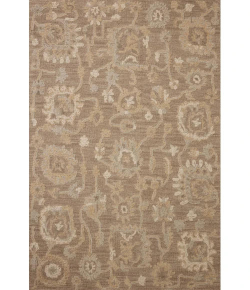 Chris Loves Julia x Loloi Dorothea Bark / Stone DRT-01 2ft.-3in. X 3ft.-9in. Rect. Rug