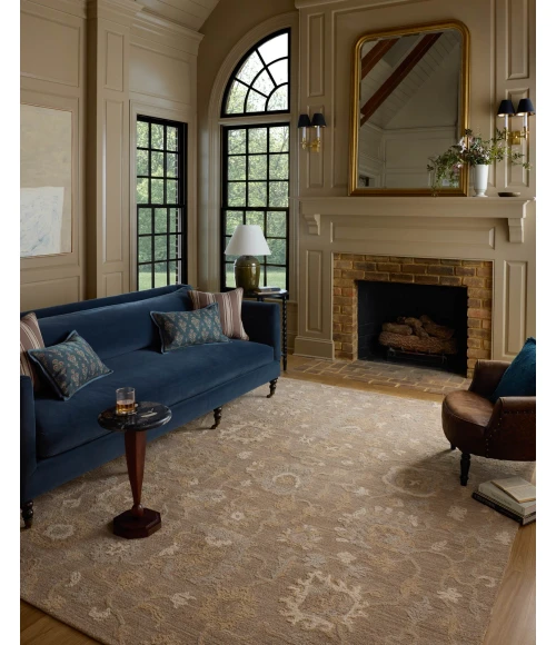 Chris Loves Julia x Loloi Dorothea Bark / Stone DRT-01 2ft.-3in. X 3ft.-9in. Rect. Rug