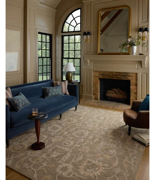 Chris Loves Julia x Loloi Dorothea Oak / Natural DRT-01 11ft.-6in. X 15ft. Rect. Rug