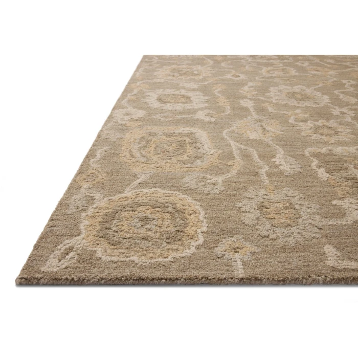 Chris Loves Julia x Loloi Dorothea Oak / Natural DRT-01 5ft. X 7ft.-6in. Rect. Rug