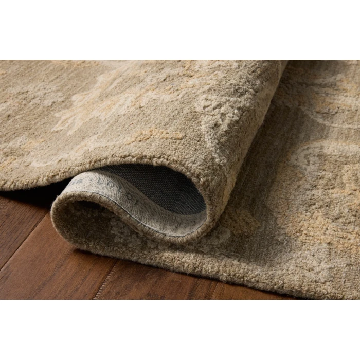 Chris Loves Julia x Loloi Dorothea Oak / Natural DRT-01 5ft. X 7ft.-6in. Rect. Rug