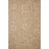 Chris Loves Julia x Loloi Dorothea Sand / Pebble DRT-01 2ft.-3in. X 3ft.-9in. Rect. Rug