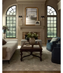 Chris Loves Julia x Loloi Dorothea Stone / Multi DRT-01 18in. X 18in. Sample Rect. Rug