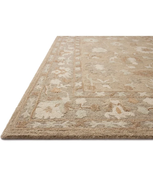 Chris Loves Julia x Loloi Dorothea Khaki / Dove DRT-02 2ft.-3in. X 3ft.-9in. Rect. Rug