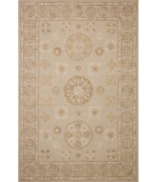 Chris Loves Julia x Loloi Dorothea Dove / Natural DRT-03 11ft.-6in. X 15ft. Rect. Rug