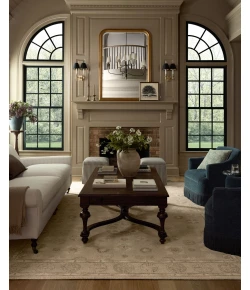 Chris Loves Julia x Loloi Dorothea Dove / Natural DRT-03 11ft.-6in. X 15ft. Rect. Rug