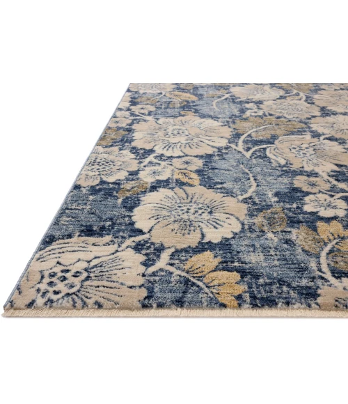 Loloi Eileen Denim / Natural ELE-03 3ft. X 3ft. Round Rug