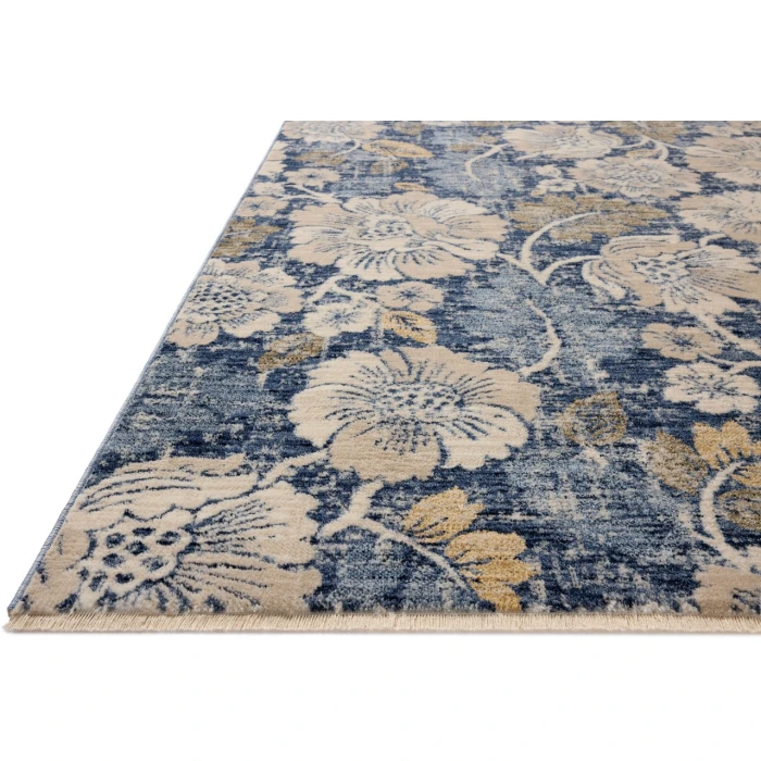 Loloi Eileen Denim / Natural ELE-03 3ft. X 3ft. Round Rug