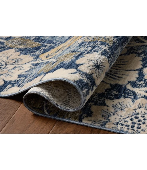 Loloi Eileen Denim / Natural ELE-03 3ft. X 3ft. Round Rug