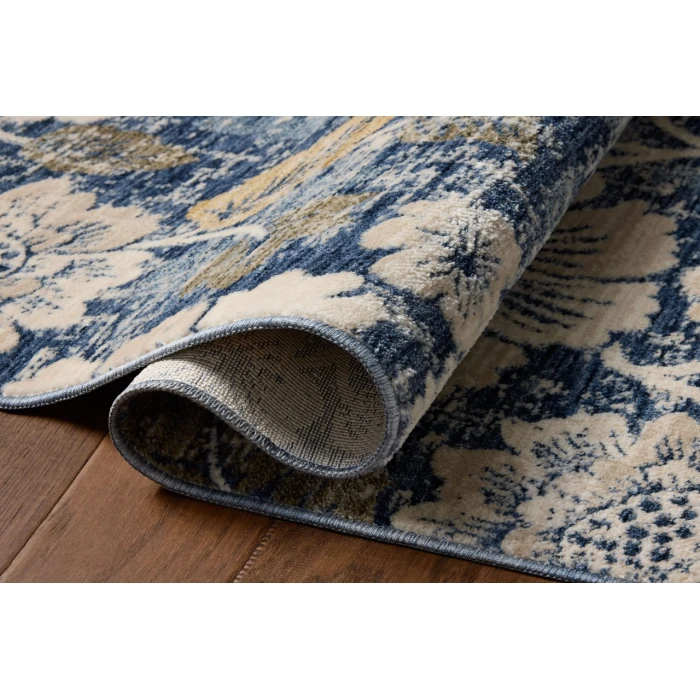 Loloi Eileen Denim / Natural ELE-03 3ft. X 3ft. Round Rug