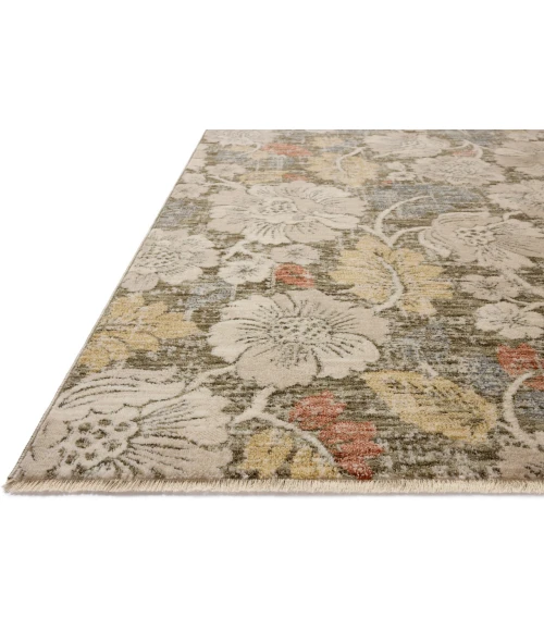 Loloi Eileen Olive / Multi ELE-03 3ft. X 3ft. Round Rug