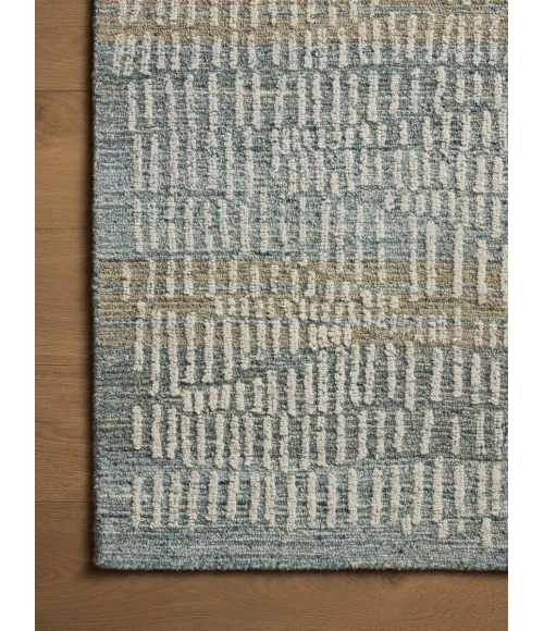 Loloi Elias Ocean / Oatmeal ELA-02 7 ft. 9 in. X 9 ft. 9 in. Rectangle Rug