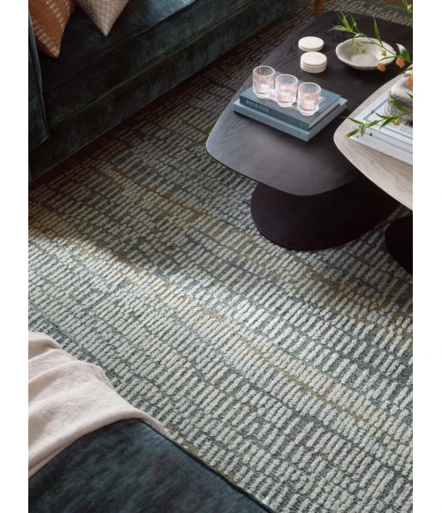 Loloi Elias Ocean / Oatmeal ELA-02 7 ft. 9 in. X 9 ft. 9 in. Rectangle Rug