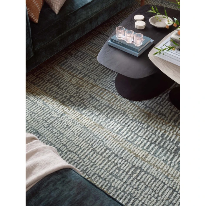 Loloi Elias Ocean / Oatmeal ELA-02 9 ft. 3 in. X 13 ft. Rectangle Rug
