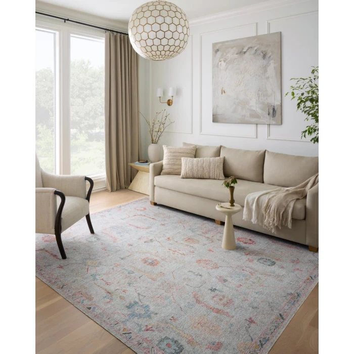 Loloi II Elysium Collection Pebble / Multi 2'-6" X 12'-0" Runner Rug