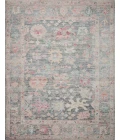 Loloi II Elysium Collection Graphite / Multi 3'-6" X 5'-6" Accent Rug