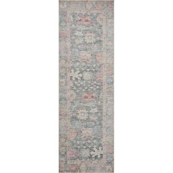Loloi II Elysium Collection Graphite / Multi 5'-0" X 7'-6" Area Rug