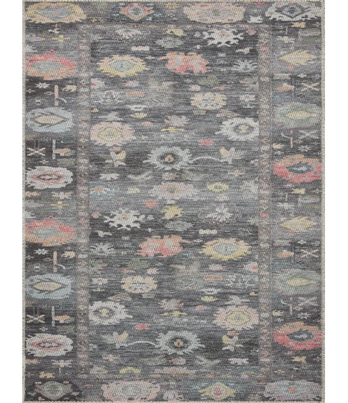 Loloi II Elysium Collection Charcoal / Multi 2'-6" X 9'-6" Runner Rug