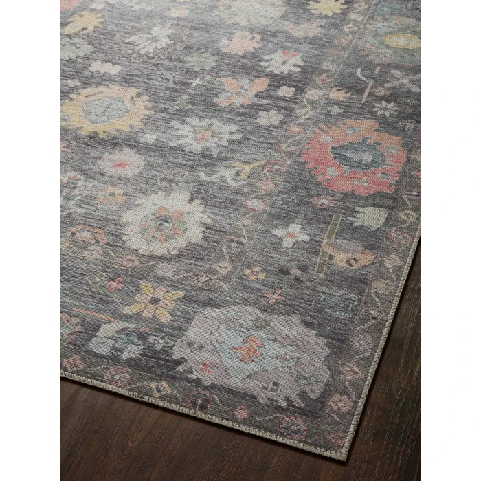 Loloi II Elysium Collection Charcoal / Multi 2'-6" X 12'-0" Runner Rug