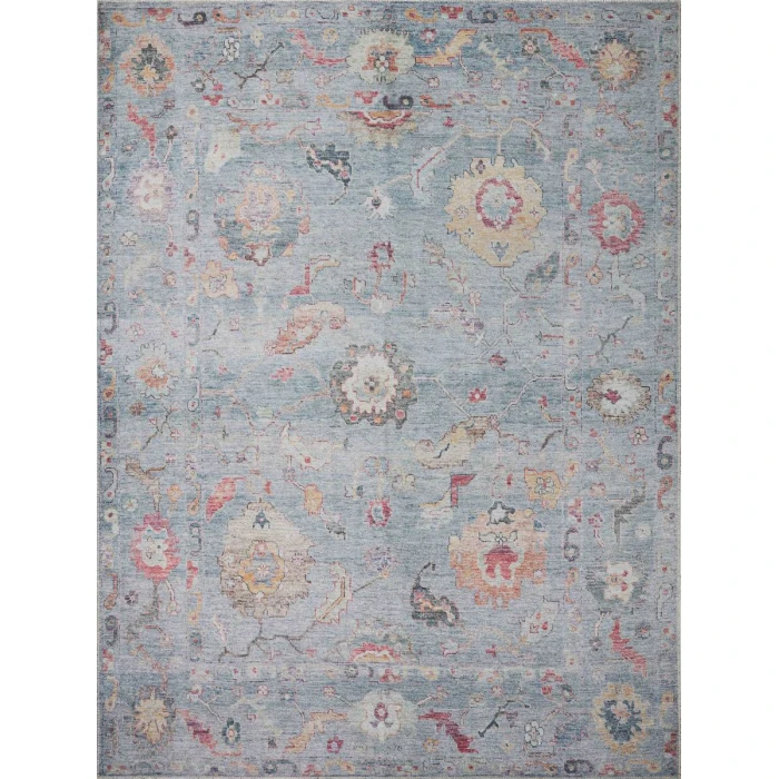 Loloi II Elysium Collection Denim / Multi 18" X 18" Sample Rug