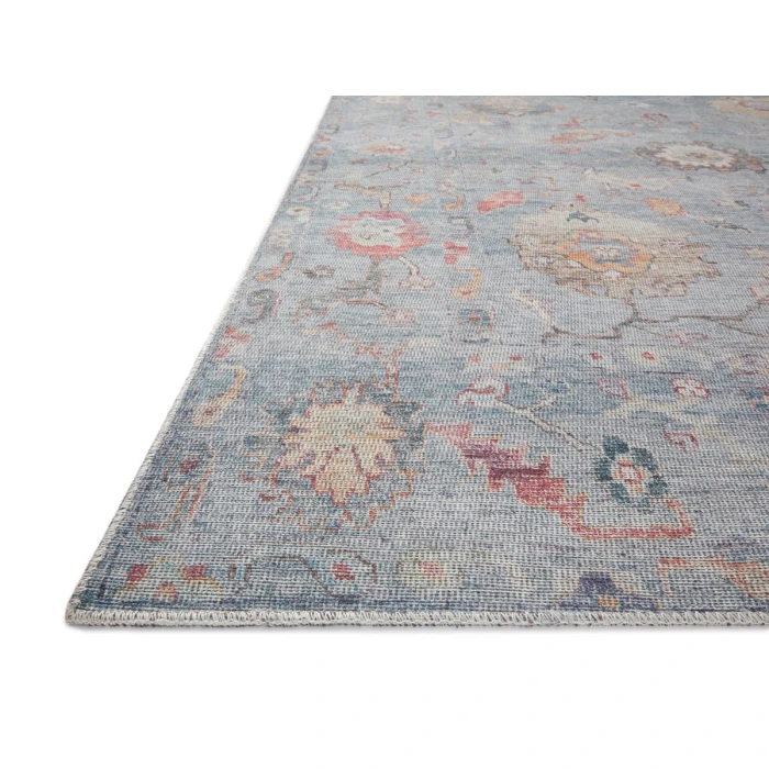 Loloi II Elysium Collection Denim / Multi 18" X 18" Sample Rug