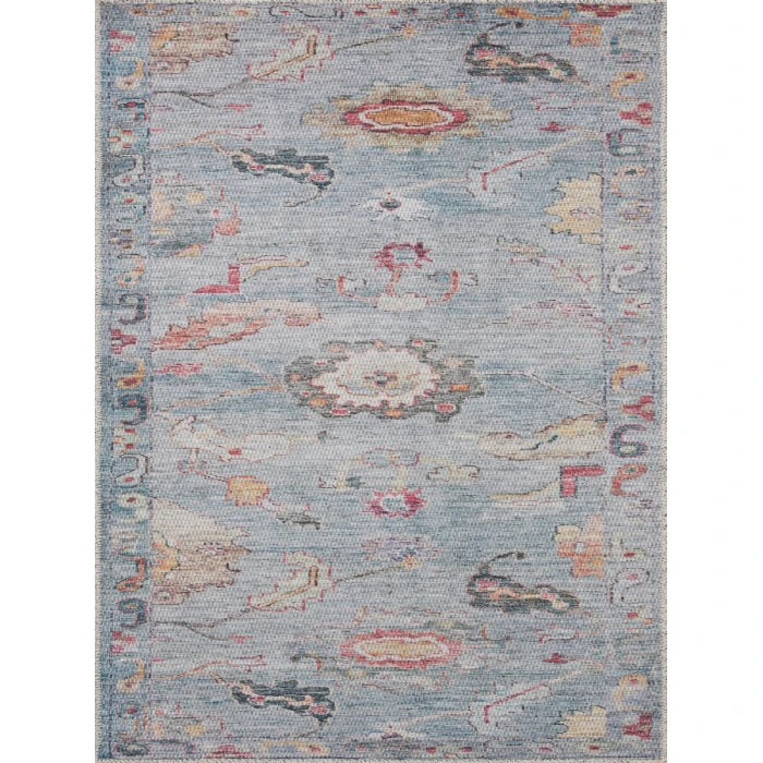 Loloi II Elysium Collection Denim / Multi 18" X 18" Sample Rug