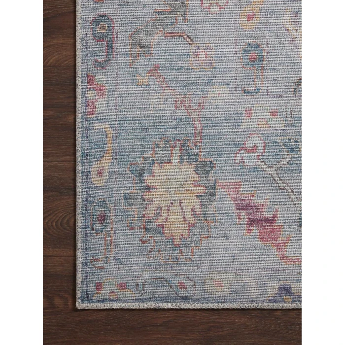 Loloi II Elysium Collection Denim / Multi 18" X 18" Sample Rug