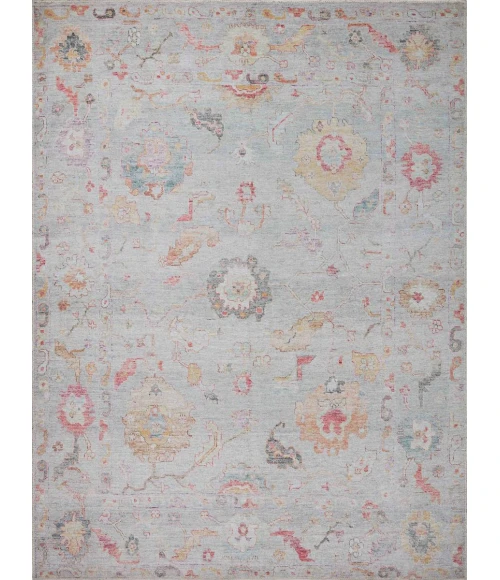 Loloi II Elysium Collection Silver / Multi 9'-6" X 9'-6" Round Area Rug