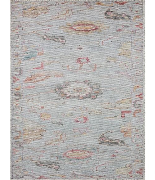 Loloi II Elysium Collection Silver / Multi 9'-6" X 9'-6" Round Area Rug