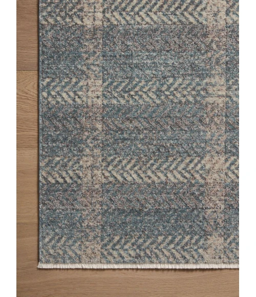 Angela Rose x Loloi Ember Blue / Beige EMB-03 2 ft. 3 in. X 3 ft. 10 in. Rectangle Rug