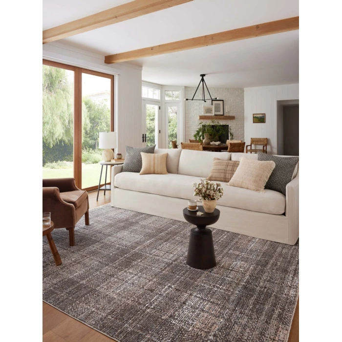 Angela Rose x Loloi Ember Graphite / Multi EMB-05 2 ft. 7 in. X 7 ft. 6 in. Rectangle Rug