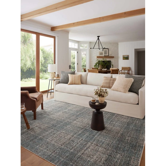 Angela Rose x Loloi Ember Denim / Charcoal EMB-09 2 ft. 7 in. X 10 ft. Rectangle Rug