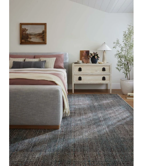 Angela Rose x Loloi Ember Denim / Charcoal EMB-09 7 ft. 10 in. X 10 ft. Rectangle Rug
