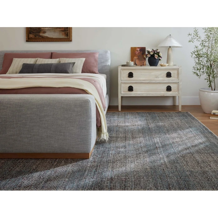 Angela Rose x Loloi Ember Denim / Charcoal EMB-09 2 ft. 7 in. X 10 ft. Rectangle Rug