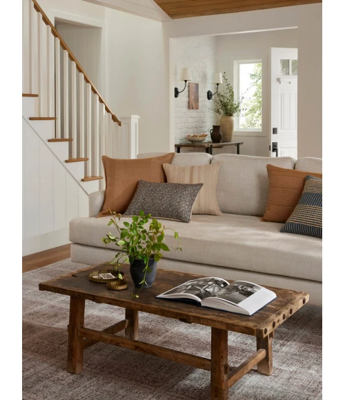 Angela Rose x Loloi Ember Fog / Dove EMB-10 2 ft. 7 in. X 7 ft. 6 in. Rectangle Rug