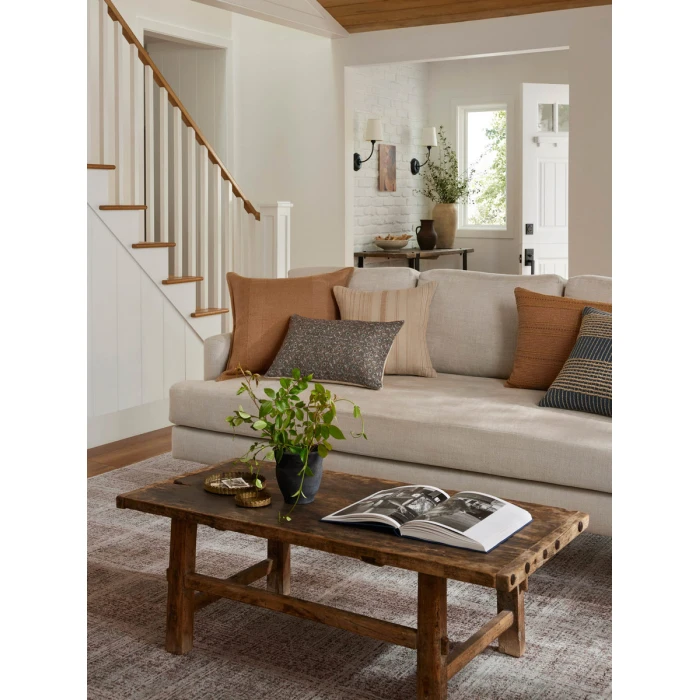 Angela Rose x Loloi Ember Fog / Dove EMB-10 2 ft. 7 in. X 10 ft. Rectangle Rug