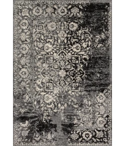 Loloi Emory EB-01 BLACK / IVORY Area Rug 18 in. X 18 in. Sample