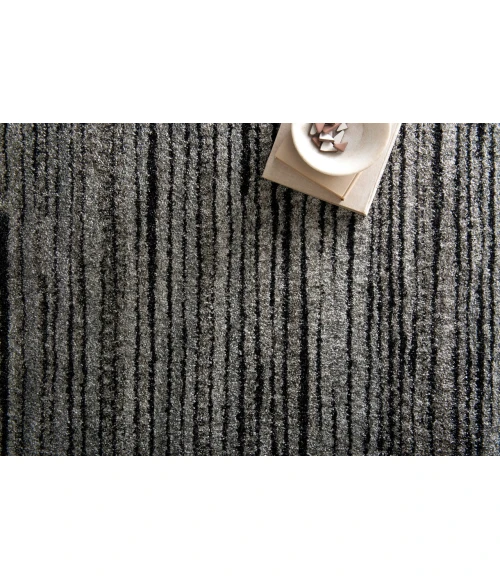Loloi Emory Grey / Black EB-02 3ft.-10in. X 5ft.-7in. Rect. Rug