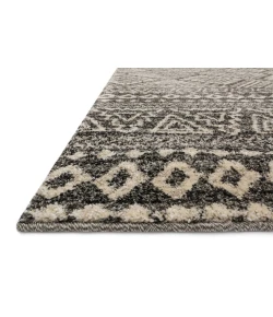 Loloi Emory EB-08 GRAPHITE / IVORY Area Rug 7 ft. 7 in. X 10 ft. 6 in. Rectangle