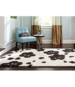 Loloi Enchant EN-08 IVORY / EXPRESSO Area Rug 18 in. X 18 in. Sample