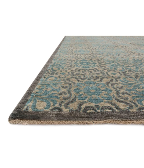 Loloi II Essex EQ-02 Twill / Blue 2'-6" x 20'-0" Area Rug