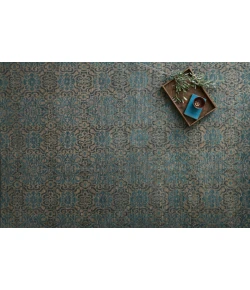 Loloi Essex EQ-02 Twill / Blue Area Rug 2 ft. 6 in. X 20 ft. 0 in. Rectangle