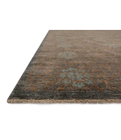 Loloi Essex EQ-02 TOBACCO / black Area Rug 7 ft. 9 in. X 9 ft. 9 in. Rectangle